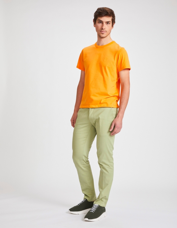 tshirt orange homme