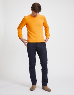 Sweatshirt Homme - Orange - Coton Bio