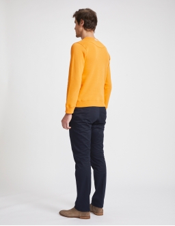Sweatshirt Homme - Orange - Coton Bio