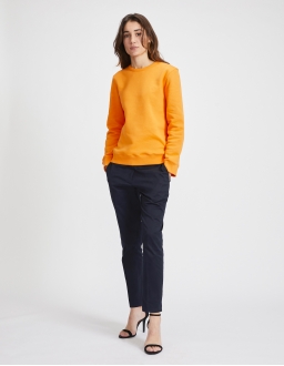 Sweatshirt Femme - Orange - Coton BIO