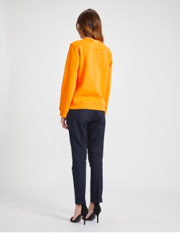 Sweatshirt Femme - Orange - Coton BIO