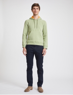 Hoody Homme - Vert Kaki - Coton BIO
