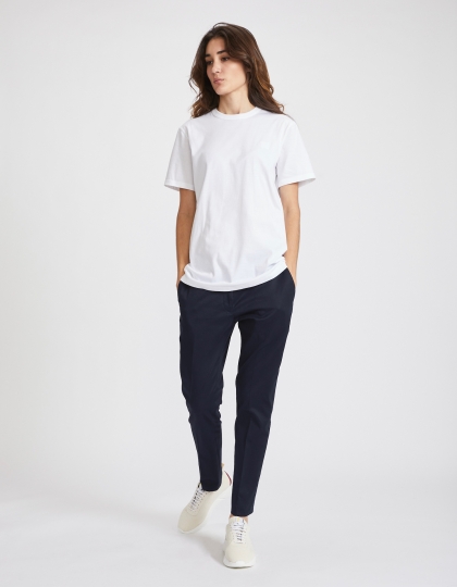 T-Shirt Col Rond Femme - Blanc