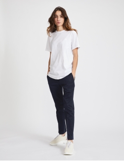 T-Shirt Col Rond Femme - Blanc