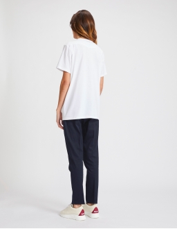 T-Shirt Col Rond Femme - Blanc