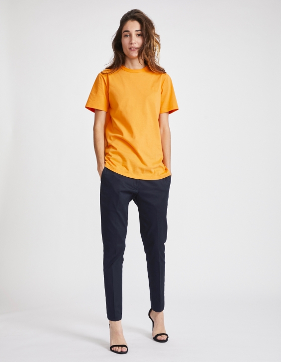 T-Shirt Col Rond Femme - Orange T-Shirt Col Rond Femme - Orange