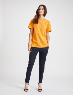 T-Shirt Col Rond Femme - Orange