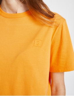 T-Shirt Col Rond Femme - Orange