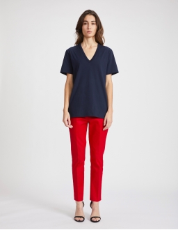 Pantalon Chino Femme - Rouge