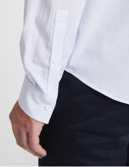 Chemise Homme - REGULAR FIT - Rayures Bleues Ciel