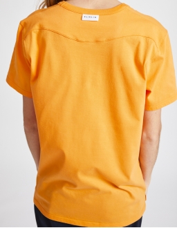 T-Shirt Col Rond Femme - Orange