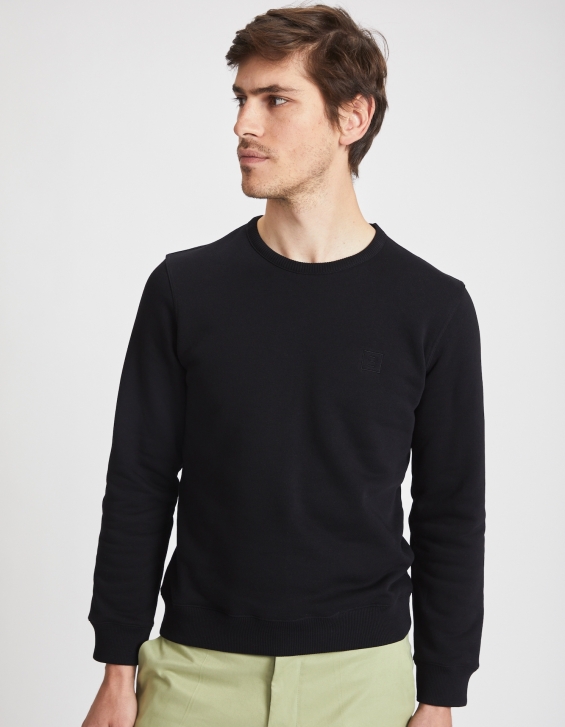 Sweatshirt Homme - Noir - Coton BIO