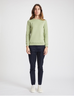 Sweatshirt Femme - Vert Kaki - Coton bio