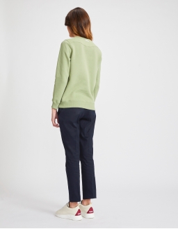 Sweatshirt Femme - Vert Kaki - Coton bio