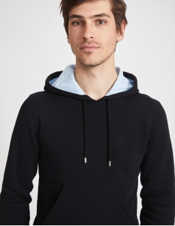 Hoody Homme - Noir - Coton BIO