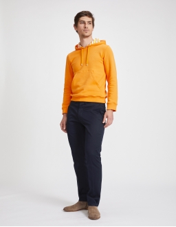 Hoody Homme - Orange - Coton BIO