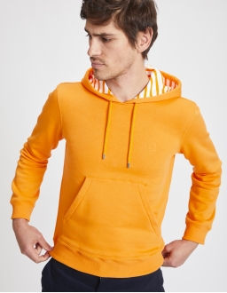 Hoody Homme - Orange - Coton BIO